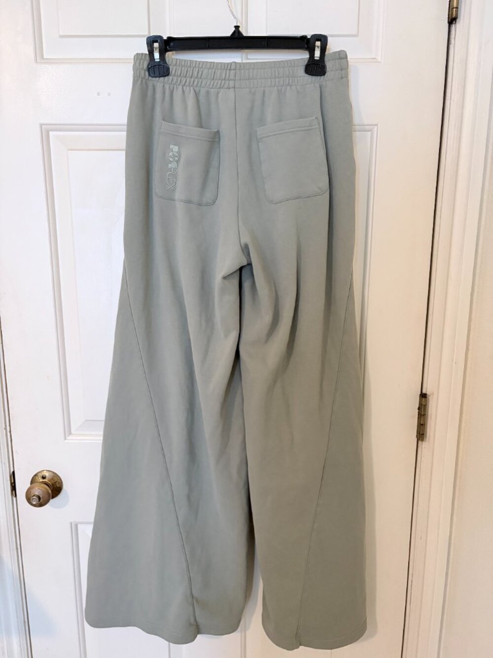 Popflex Superwide Sweatpant - Light Sage, size S Tall - Picture 3 of 5